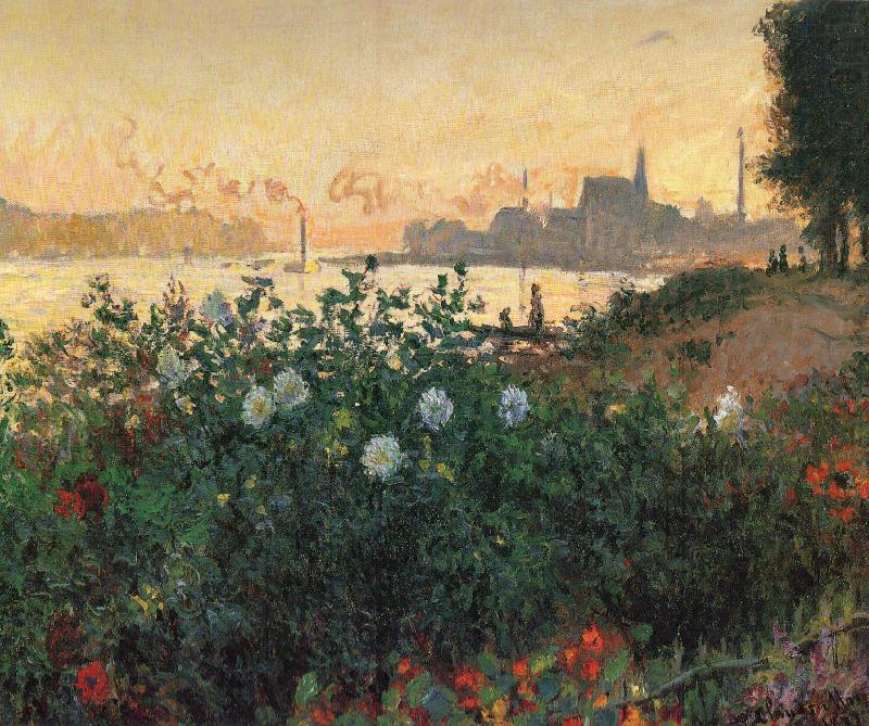 Flowered Riverbank, Claude Monet